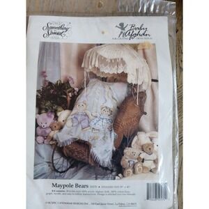 Baby Afghan Counted Cross Stitch Kit Teddy Bears #50570 Something Special New